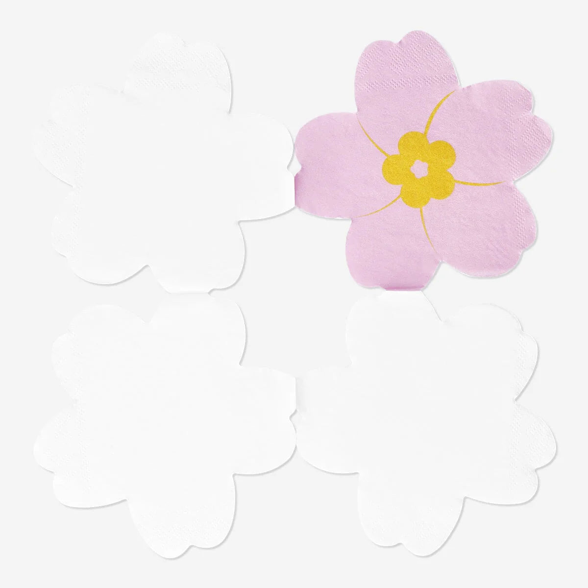 NAPKIN FLOWER SHAPED 16 PCS