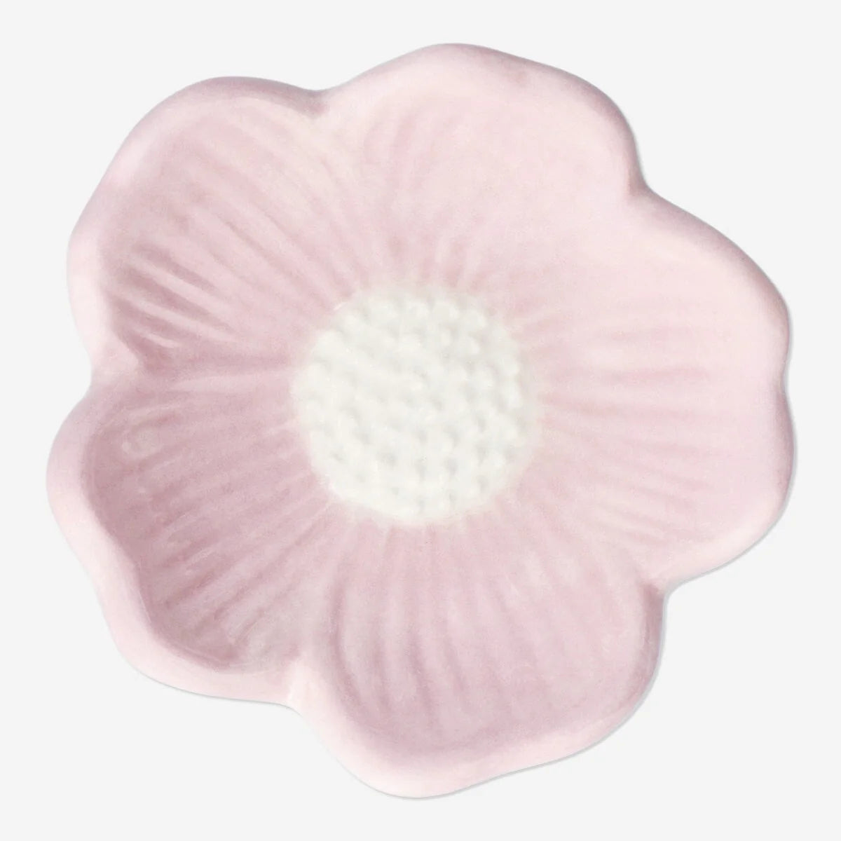 Pembe Çiçek Şekilli Küçük Tabak 8,8 cm