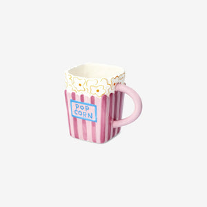 Popcorn Şeklinde Mor Seramik Kupa