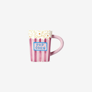 Popcorn Şeklinde Mor Seramik Kupa