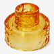 REVERSIBLE GLASS CANDLE & TEALIGHT HOLDER ORANGE