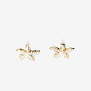 EARRINGS STUDS SEASTAR WITH PEARLS