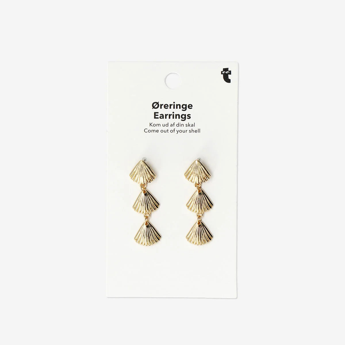 EARRINGS SHELLS ON ROW