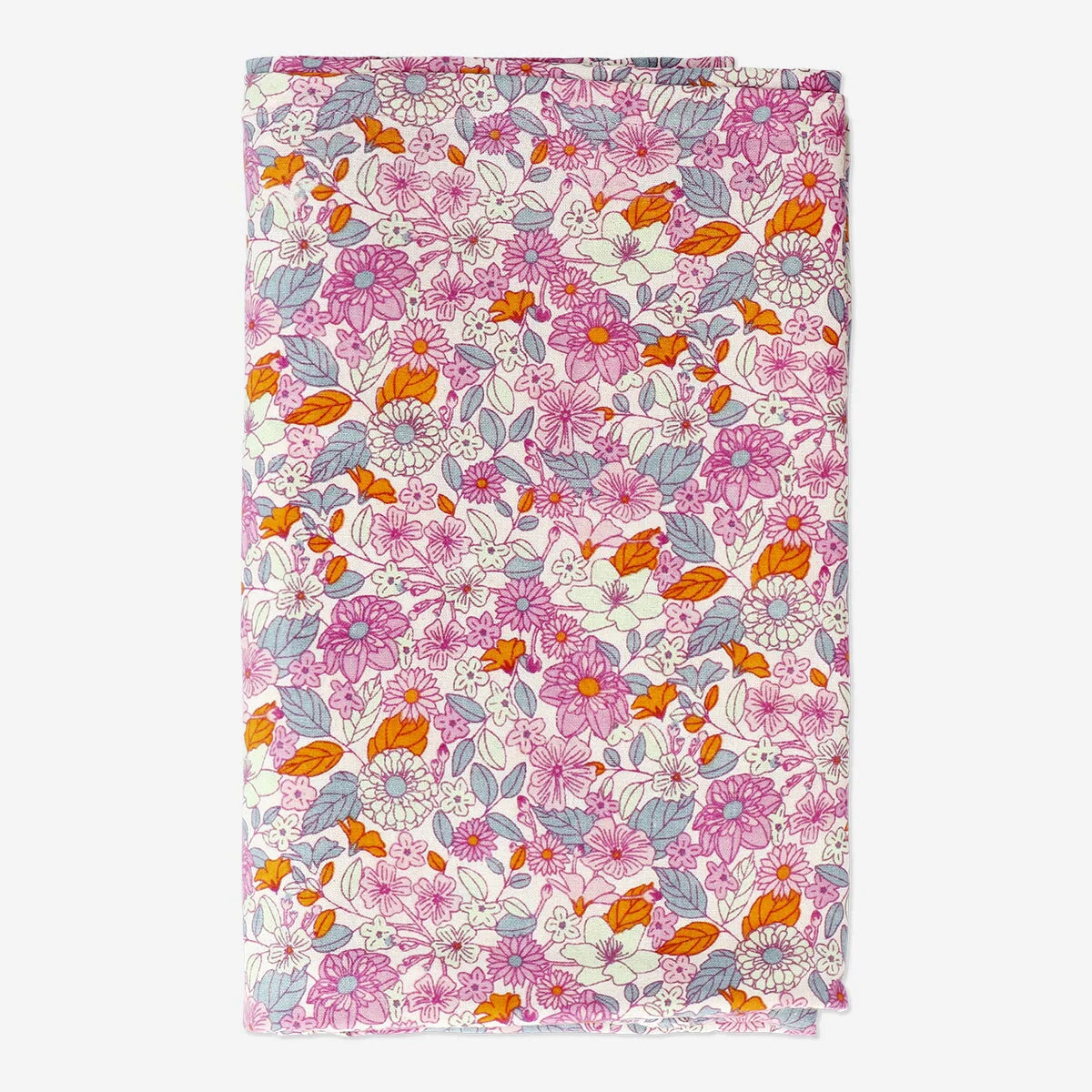 TABLE CLOTH COTTON 140X220 CM FLOWER PRINT