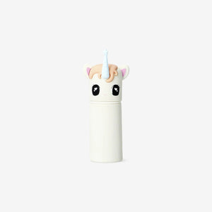Unicorn Şeklinde Silikon Beyaz Kalem Kutusu