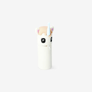 Unicorn Şeklinde Silikon Beyaz Kalem Kutusu